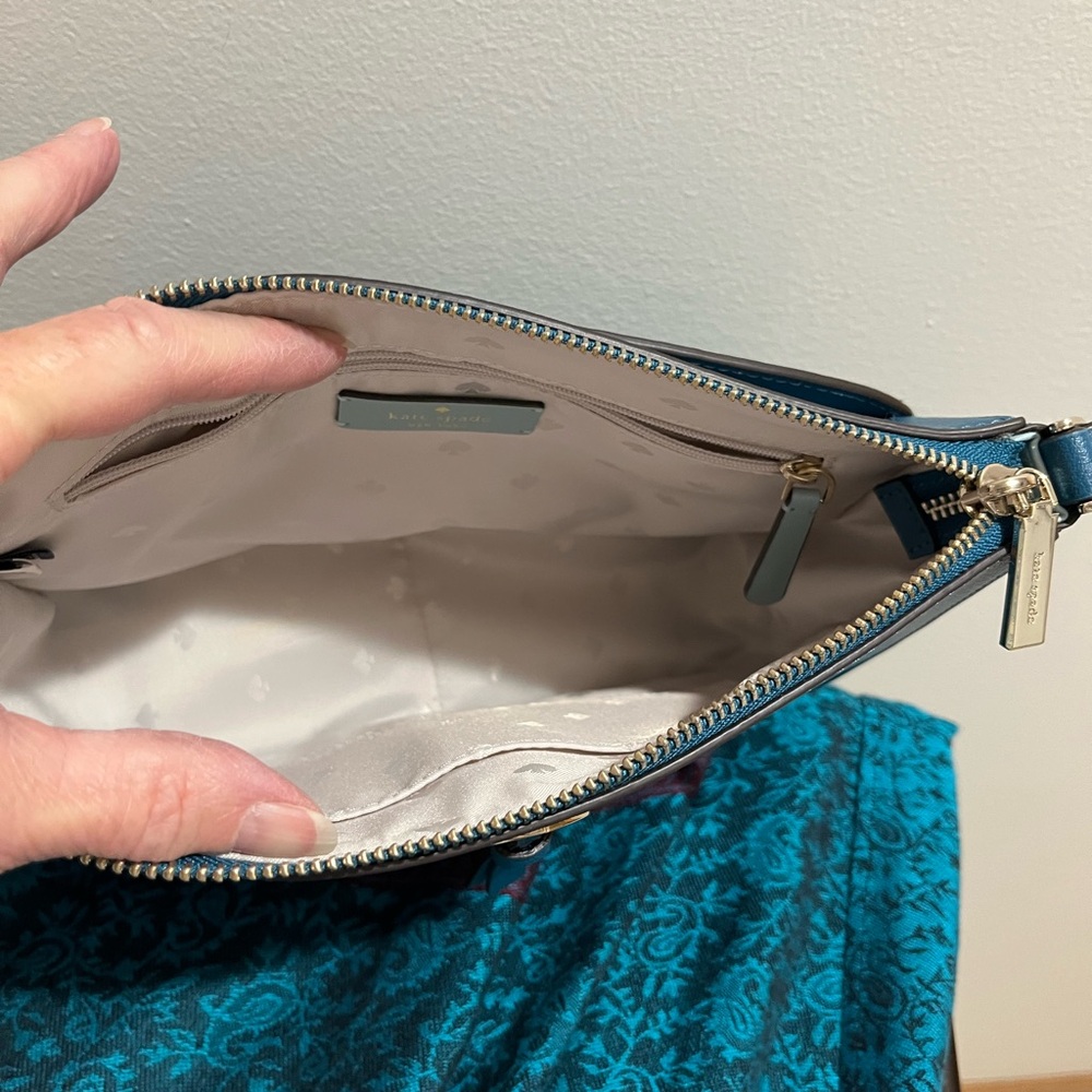 Kate Spade Peacock Crossbody Bag with Gold Hardware - Picture 5 of 10